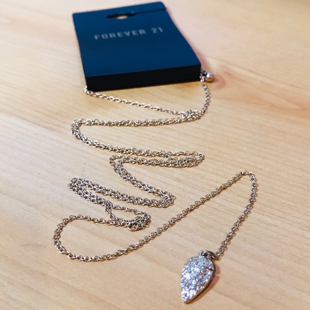 Forever21 Gold Feather Necklace
